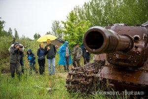ликвидаторских техника возле ЧАЭС